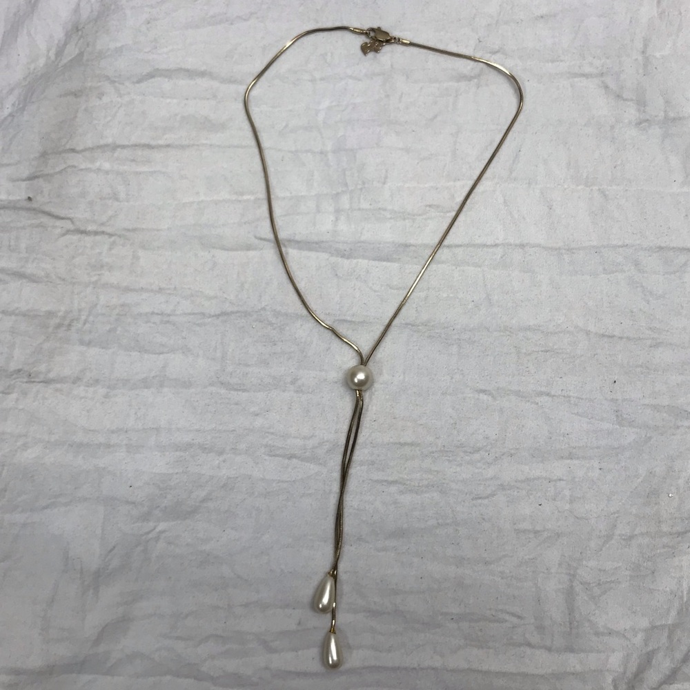 Vintage Rare Agatha Paris Pearl Drop Necklace